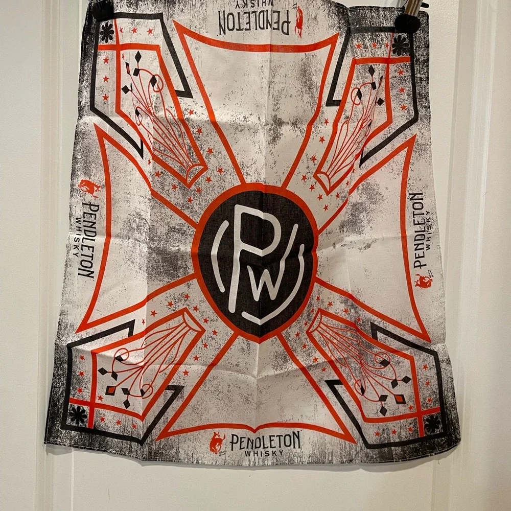 Pendleton Whiskey Black and Red Wall Tapestry